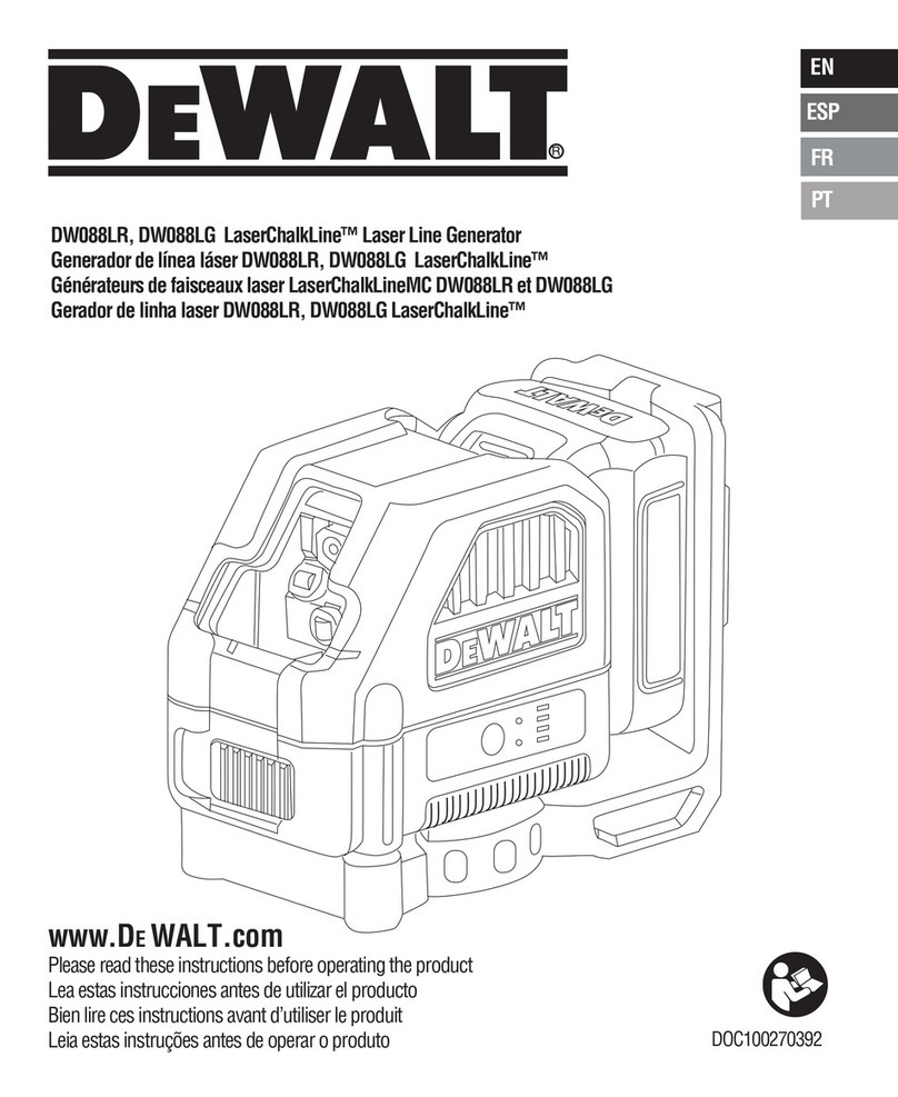 DeWalt DW088LR User manual