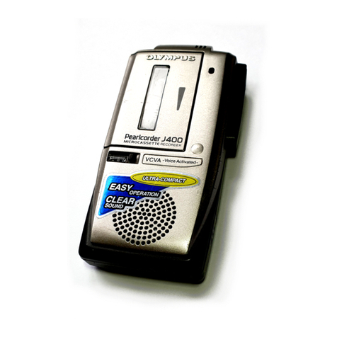 Olympus J500 - Pearlcorder Microcassette Dictaphone user manual
