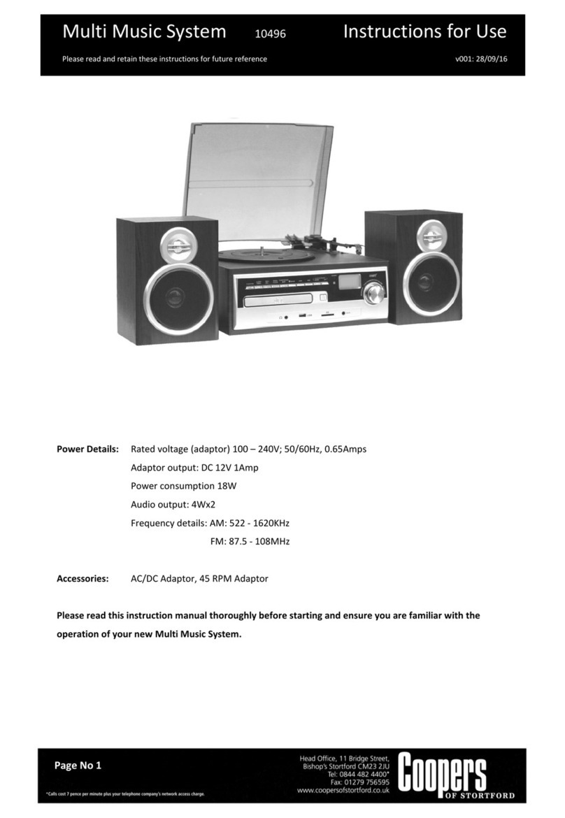 Coopers 10496 Instructions for use