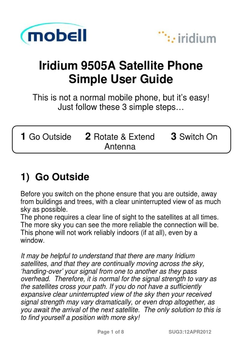 Mobell Iridium 9505A user guide