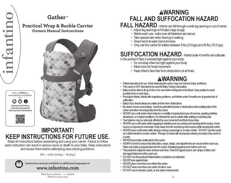 Infantino Practical Wrap & Buckle Carrier Owners manual instructions