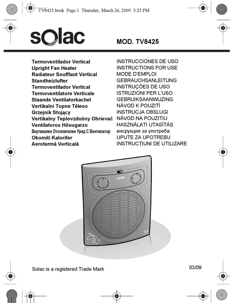 SOLAC TV8425 Instructions for use
