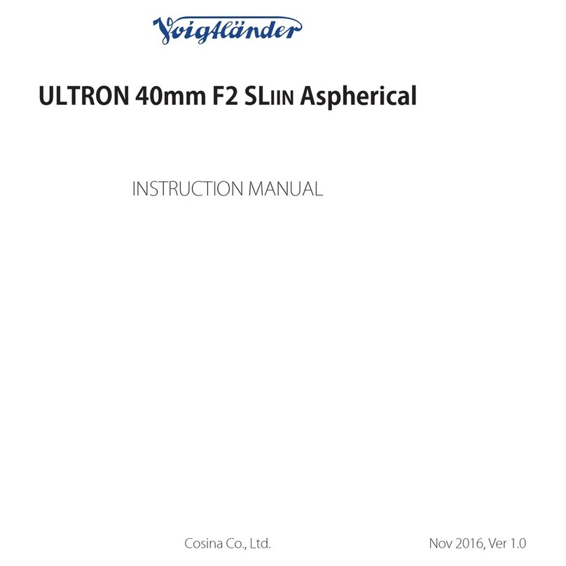 VOIGTLANDER ULTRON 40MM F2 SLIIN ASPHERICAL instruction manual VOIGTLANDER ULTRON 40MM F2 SLIIN ASPHERICAL instruction manual