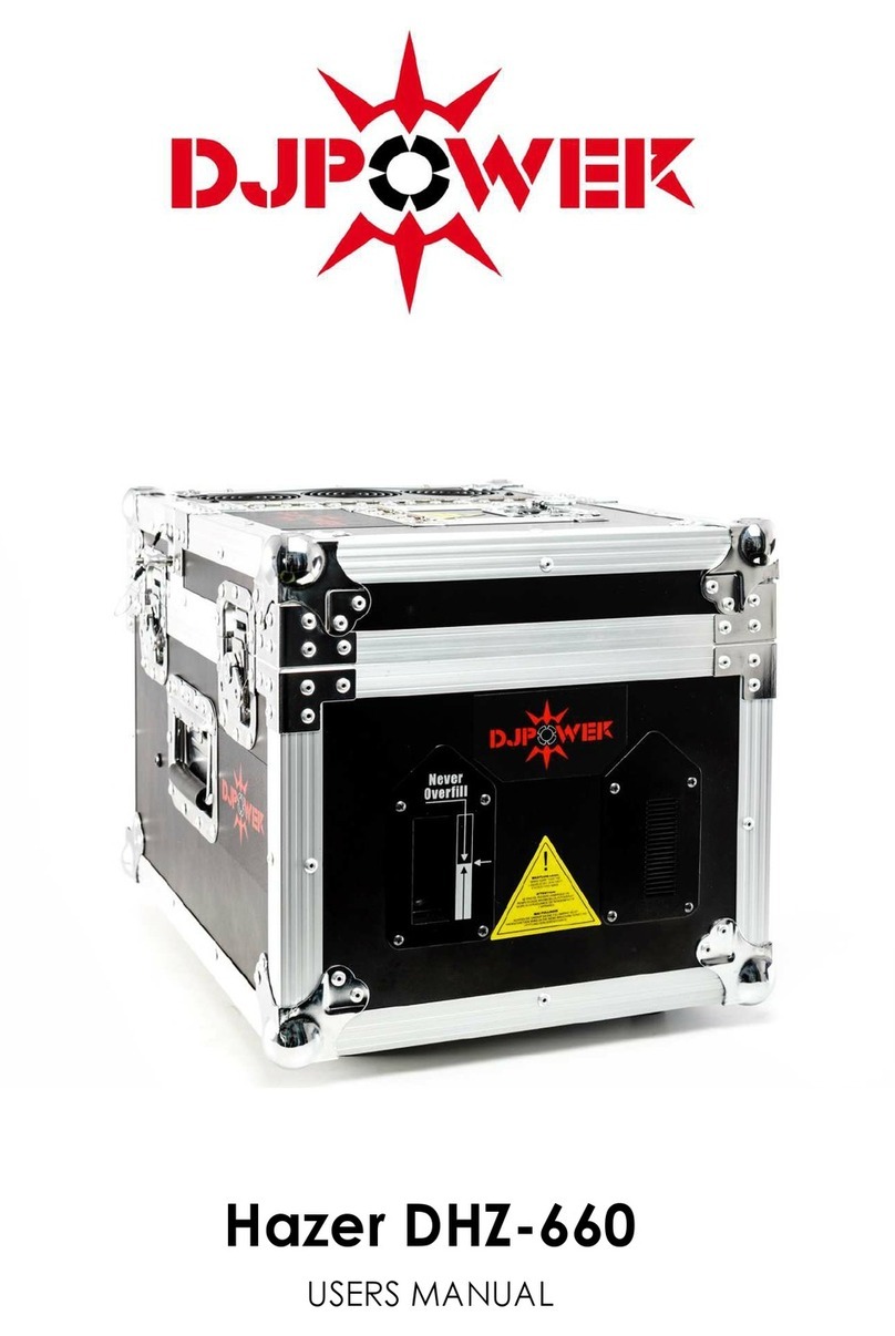 dj power Hazer DHZ-660 User manual