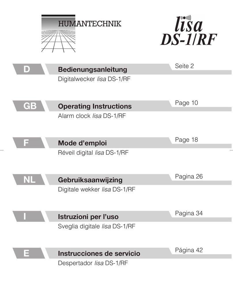 Lisa DS-1/RF operating instructions