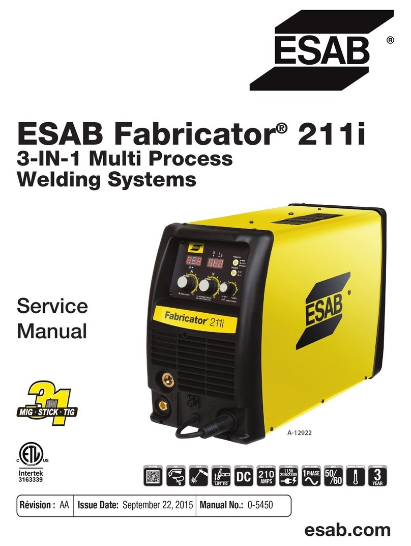 ESAB fabricator 211i Service manual