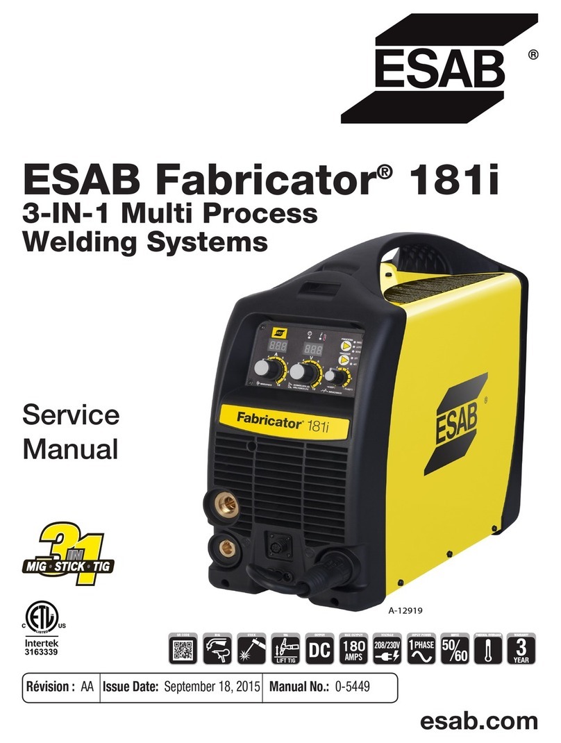 ESAB Fabricator 181i User manual