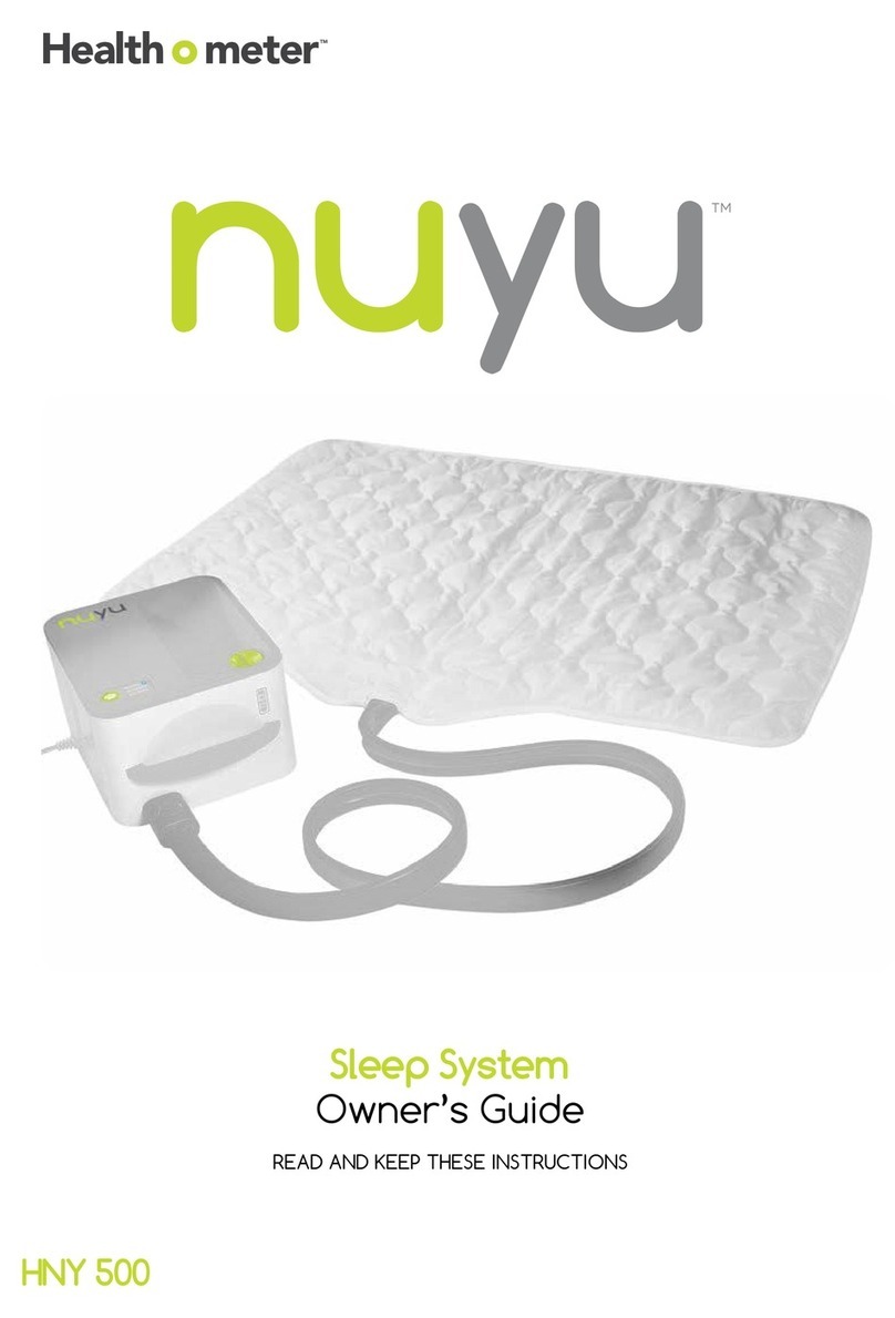 Health O Meter NUYU owner's guide