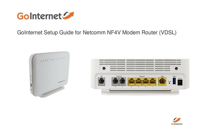 GOINTERNET Netcomm NF4V User manual