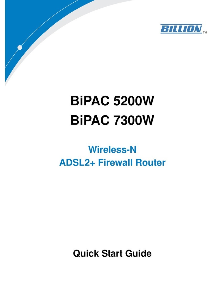 Billion BiPAC 5200W User manual