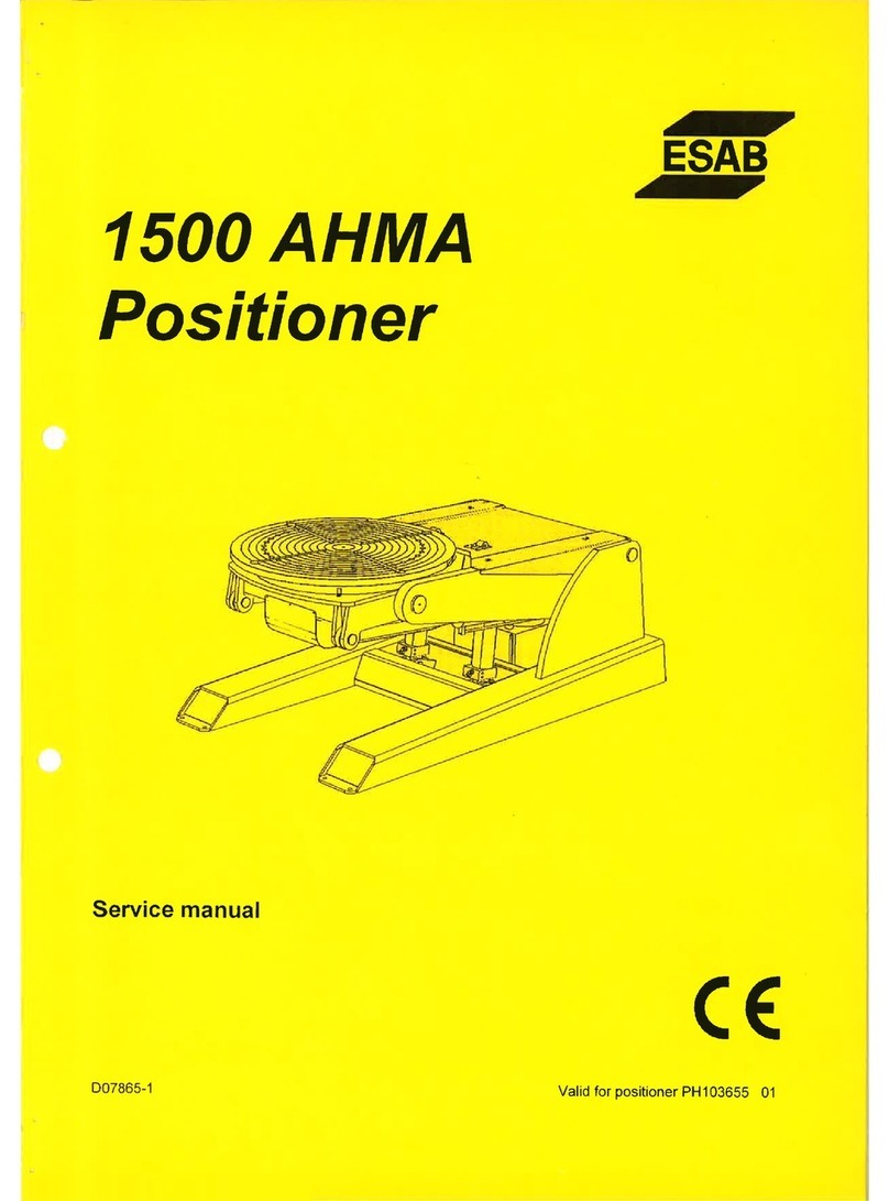 ESAB 1500 ahma Service manual ESAB 1500 ahma Service manual