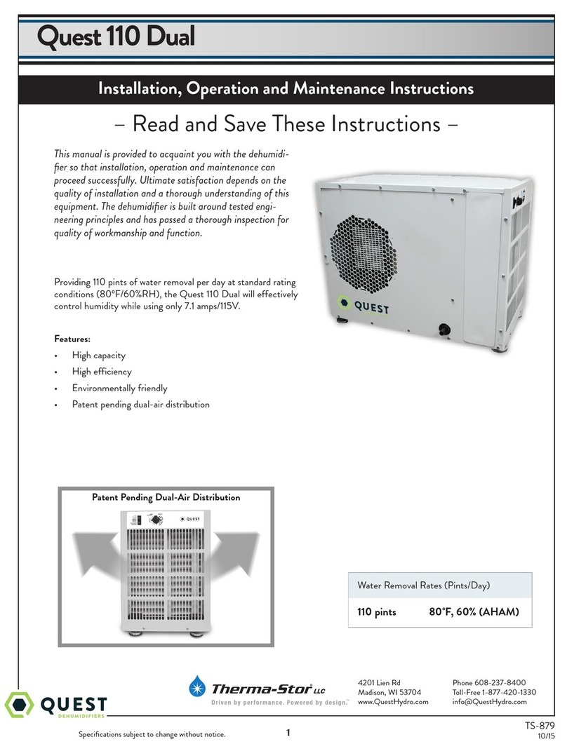 Quest Engineering 110 Dual Installation, operation and maintenance instructions