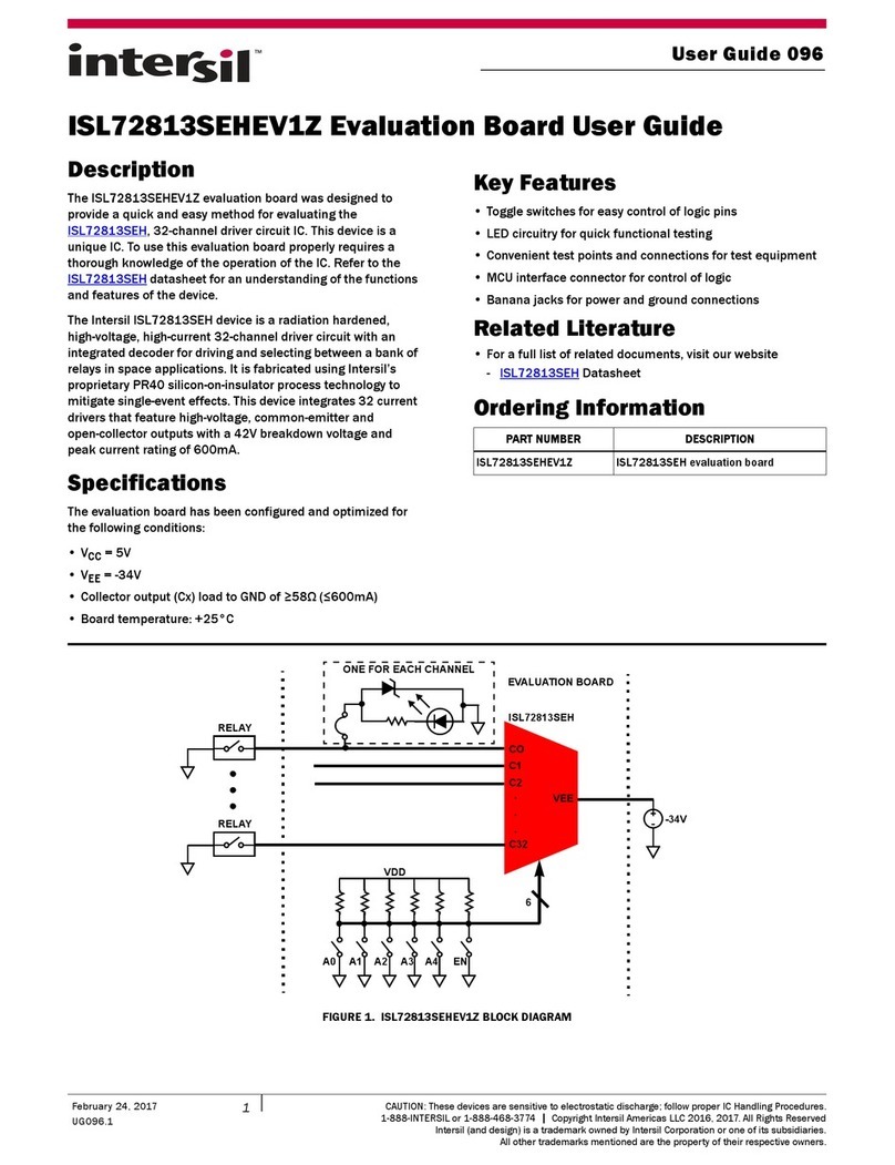 Intersil ISL72813SEHEV1Z User manual