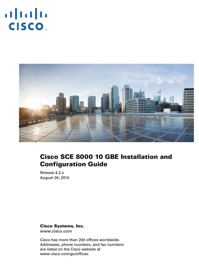 Cisco SCE8000 GBE Installation and configuration guide