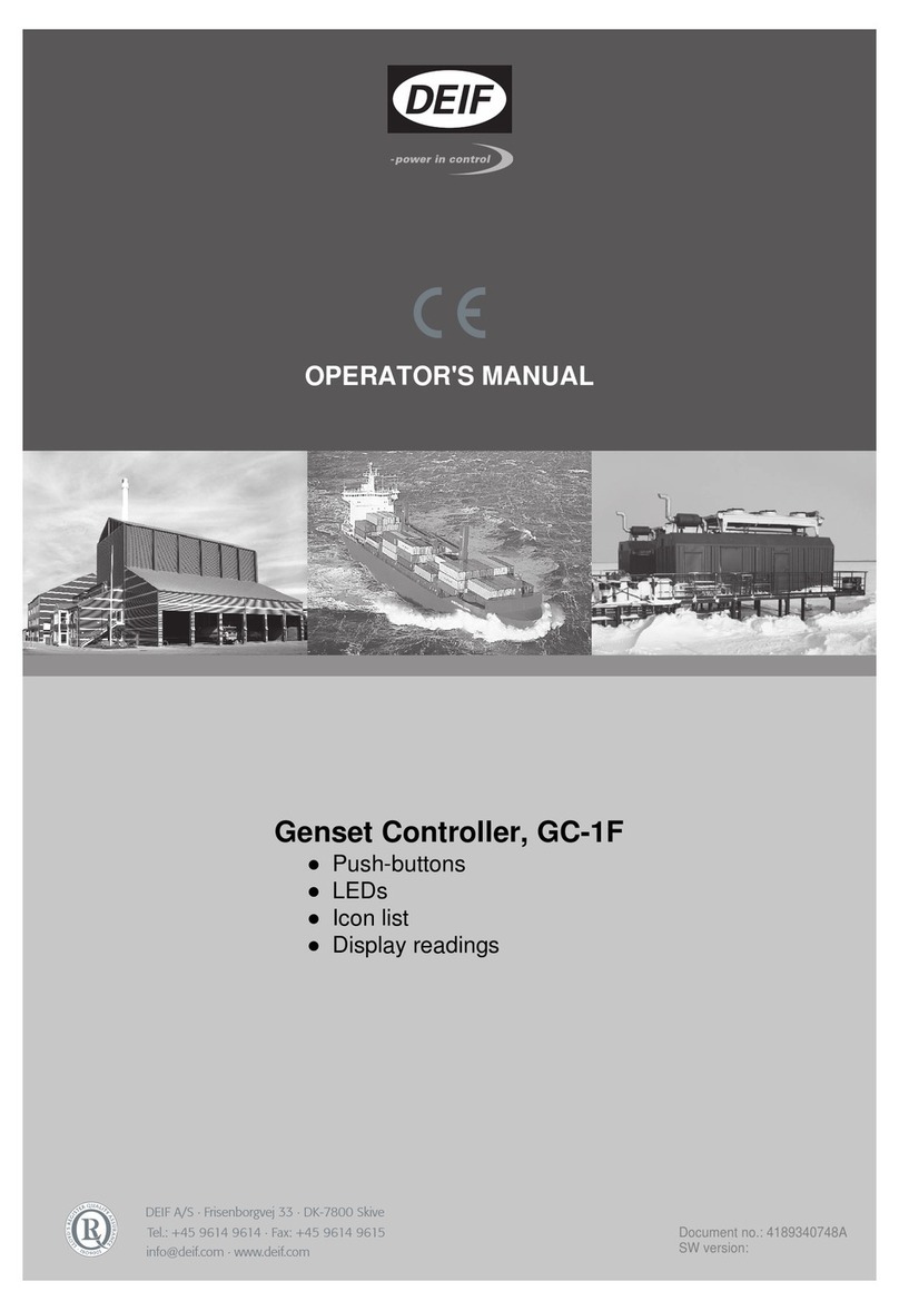 Deif GC-1F Operator's manual