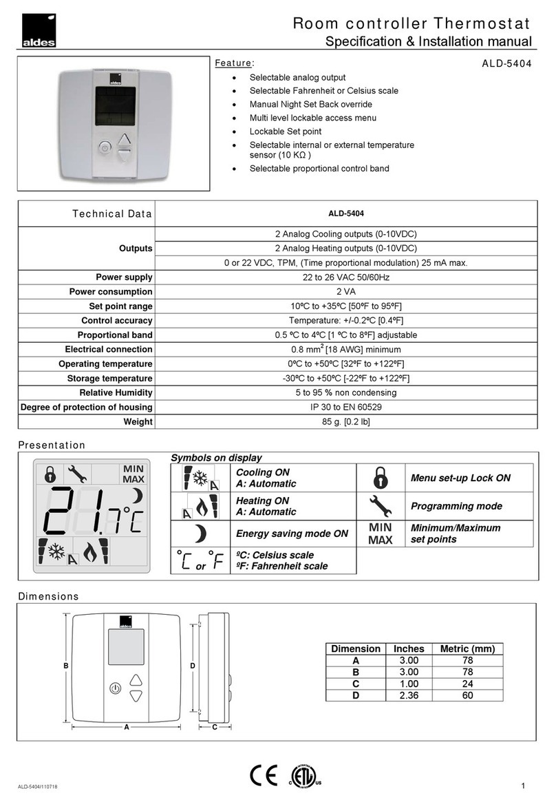 aldes ALD-5404 Installation, specification and settings