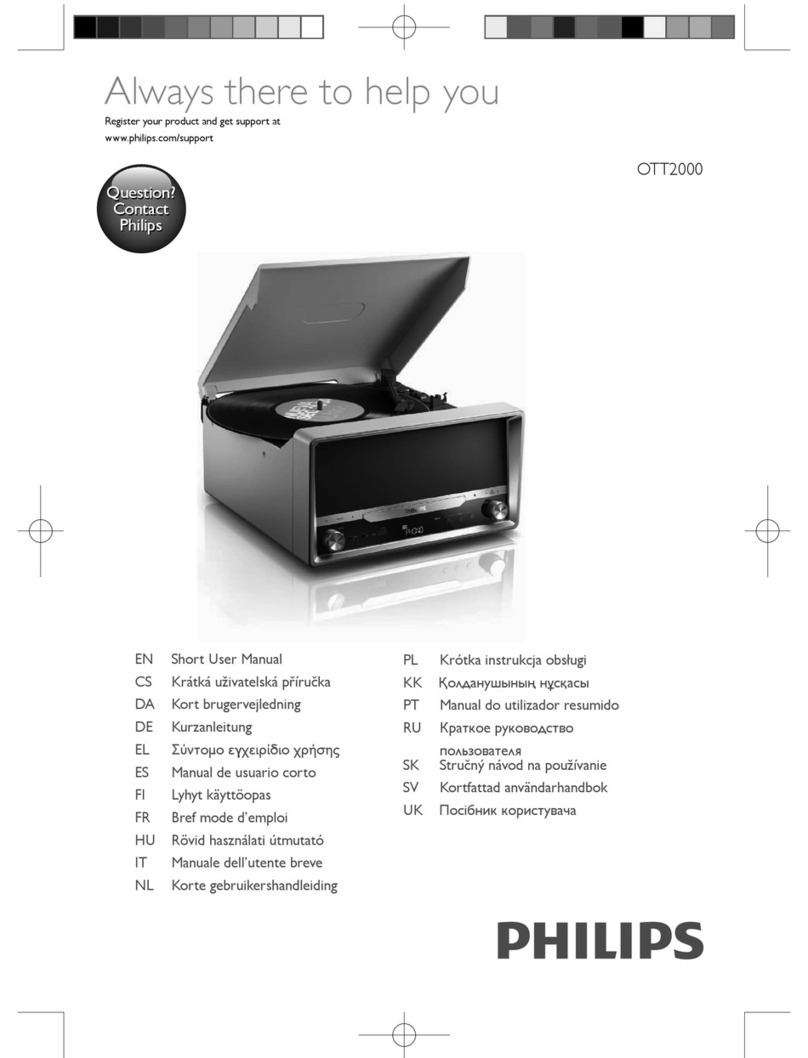 Philips OTT2000 User manual Philips OTT2000 User manual