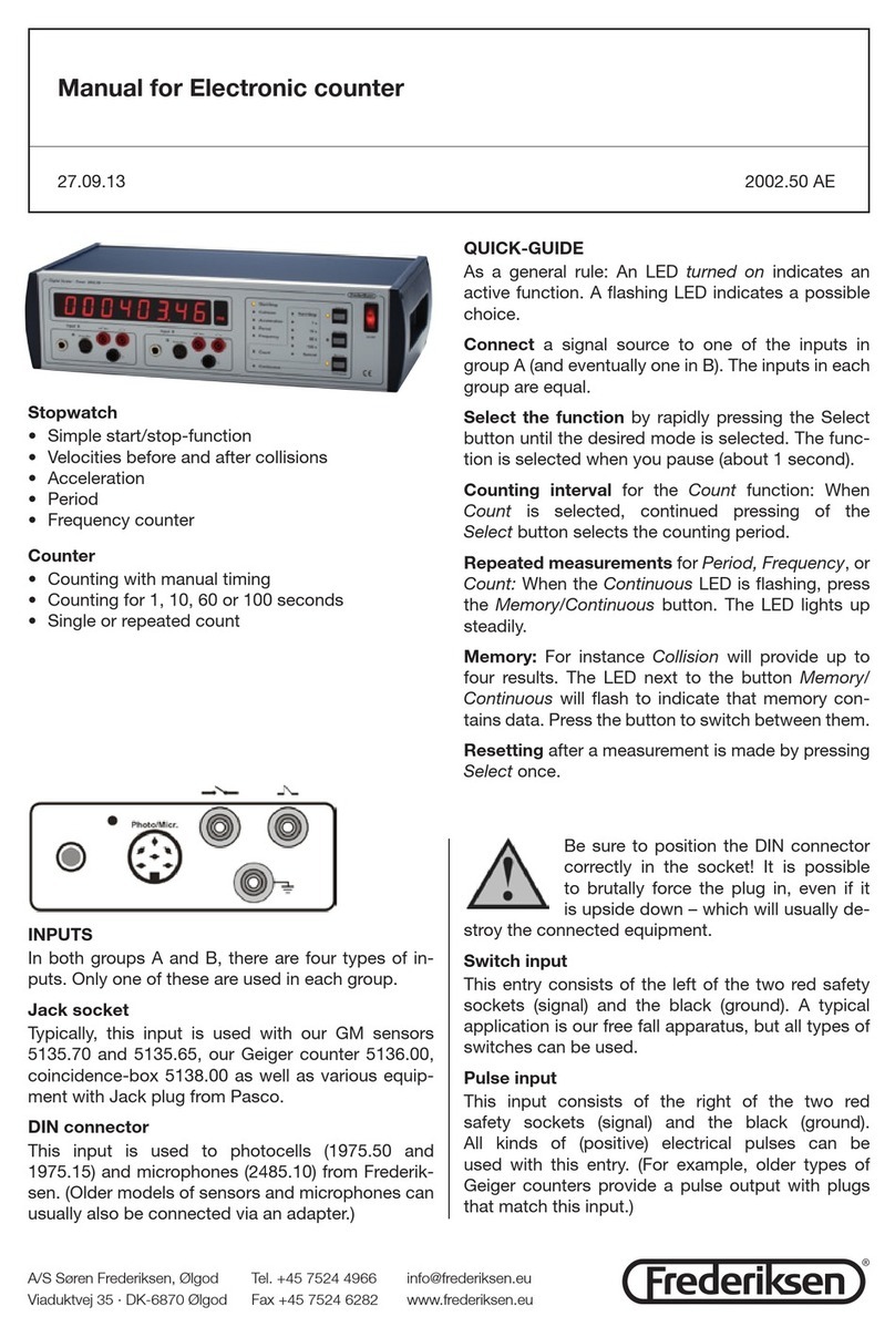 Frederiksen Electronic counter manual