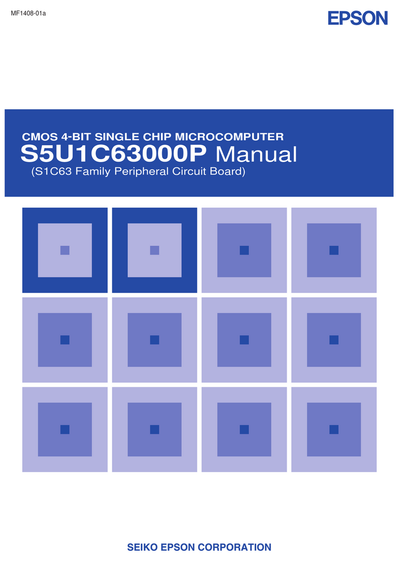 Epson S5U1C63000P manual