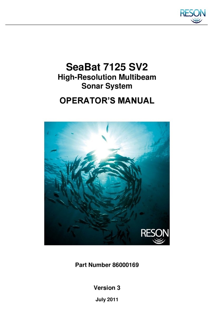 Reson SeaBat 7125 SV2 User manual