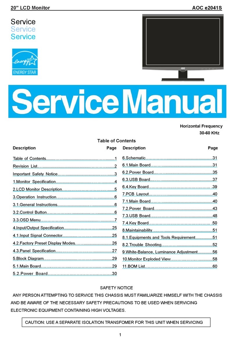 AOC E2041S User manual