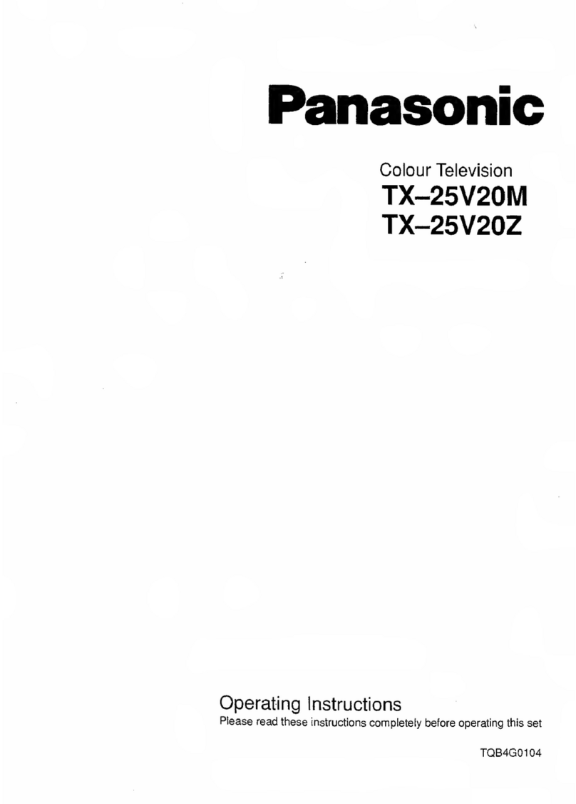 Panasonic TX-25V20M User manual Panasonic TX-25V20M User manual