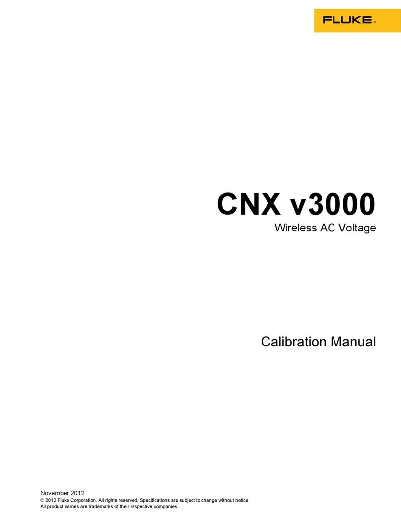 Fluke CNX v3000 Use and care manual
