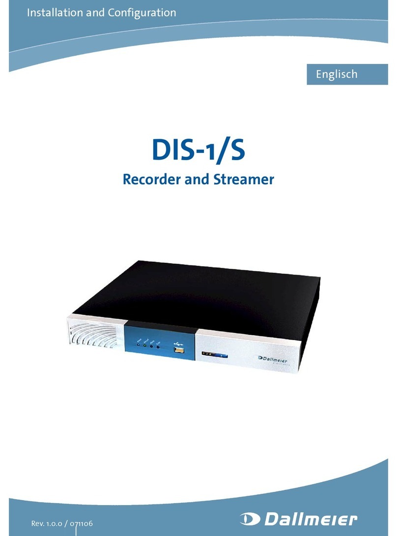 dallmeier DIS-1/S User manual dallmeier DIS-1/S User manual