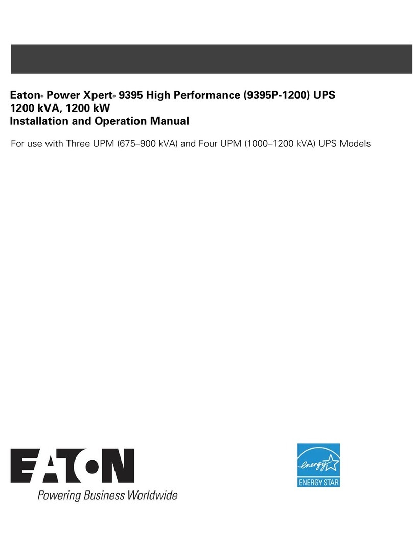 Eaton Power Xpert 9395P-1200 User manual Eaton Power Xpert 9395P-1200 User manual