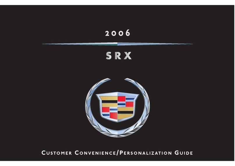 Cadillac SRX 2006 Reference guide