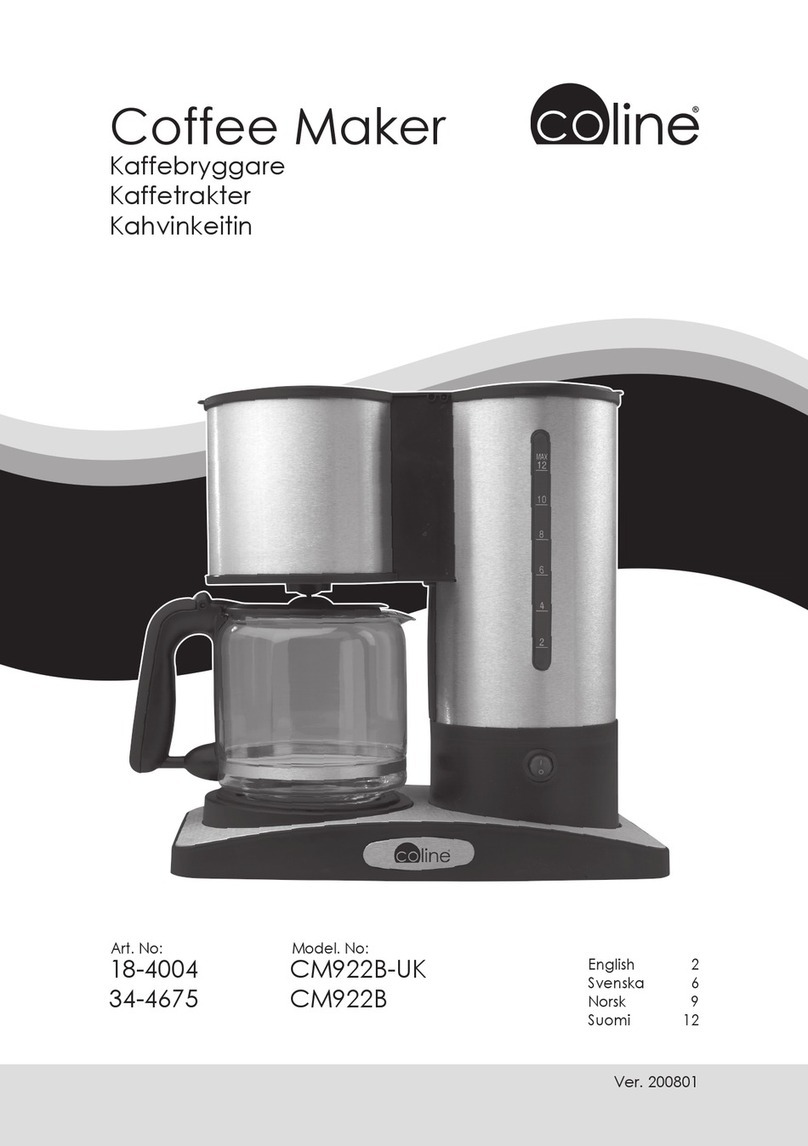 Coline CM922B-UK instruction manual