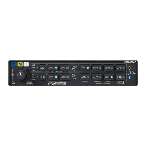 PS Engineering PMA8000C Installation and operator's manual