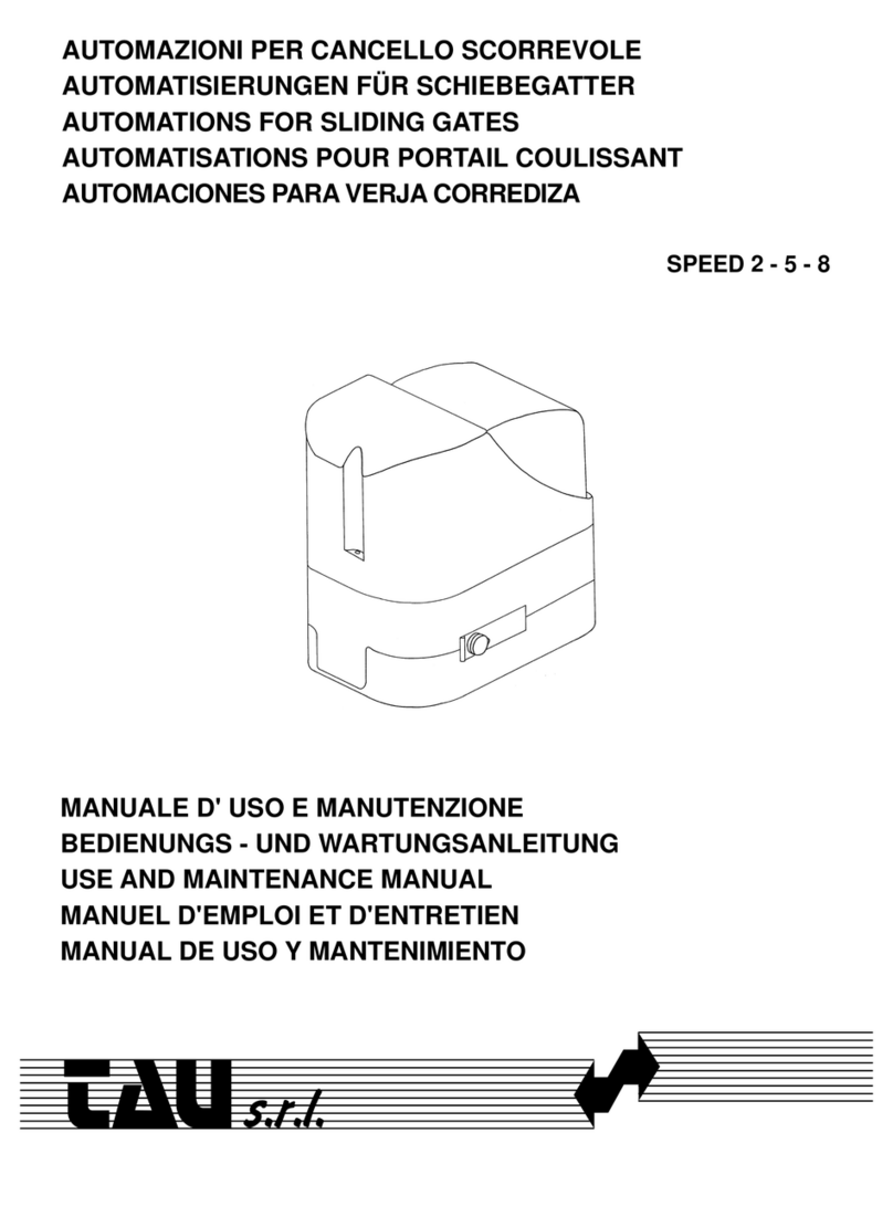 tau speed 2 Use and maintenance manual