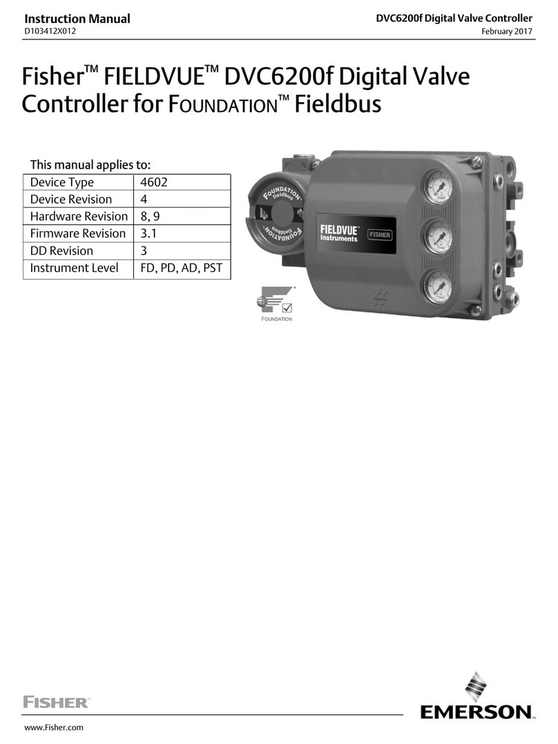 Fisher FIELDVUEDVC6200f User manual Fisher FIELDVUEDVC6200f User manual