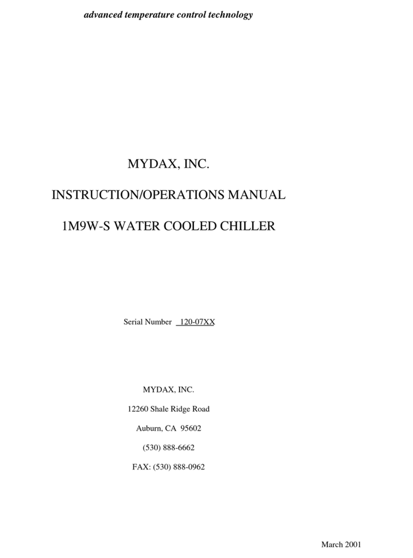 MYDAX 1M9W-S Instruction, operations & maintenance manual