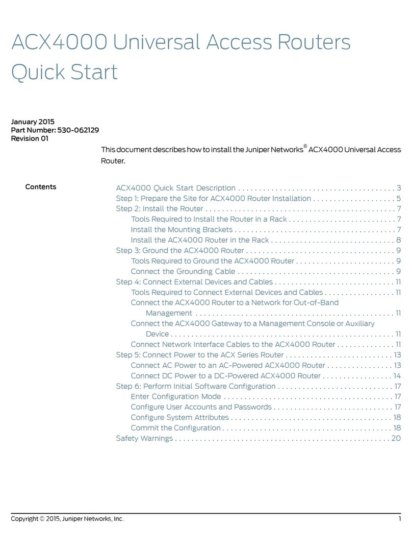 Juniper ACX4000 User manual