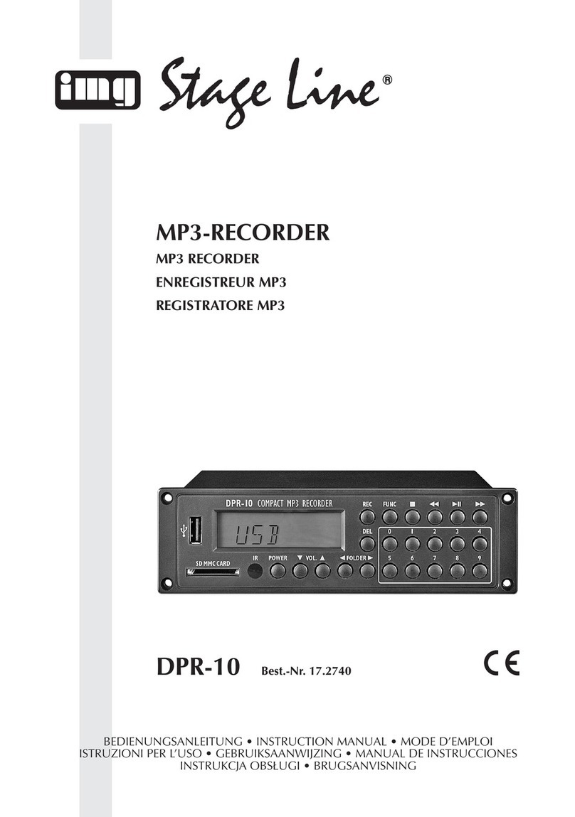 IMG STAGE LINE DPR-10 Instruction manuals