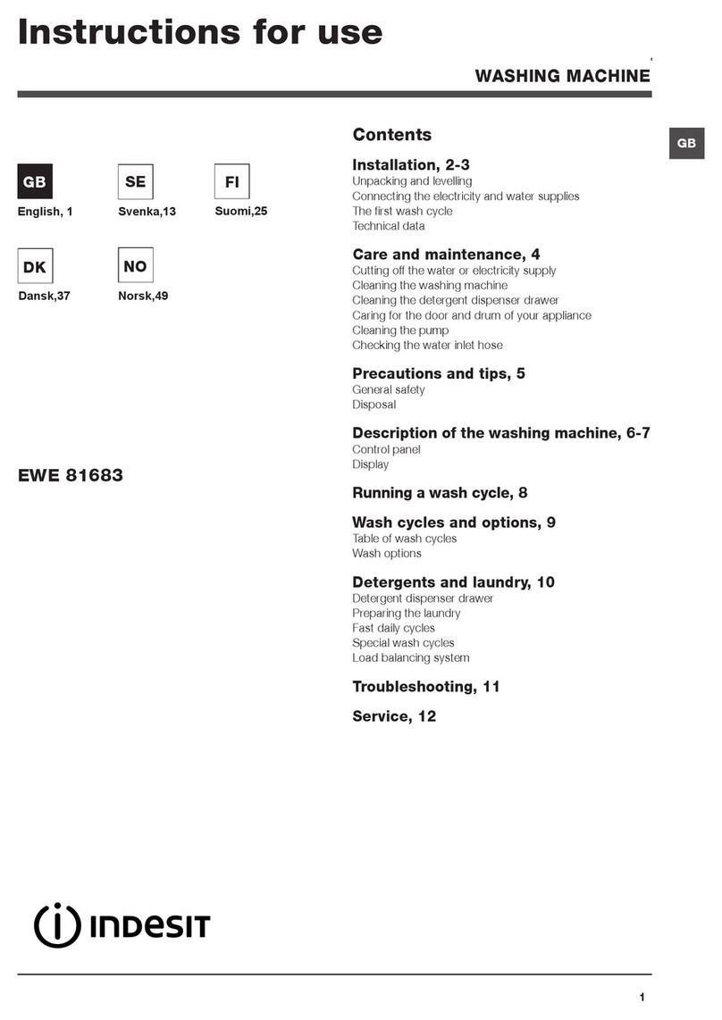Indesit EWE 81683 User manual