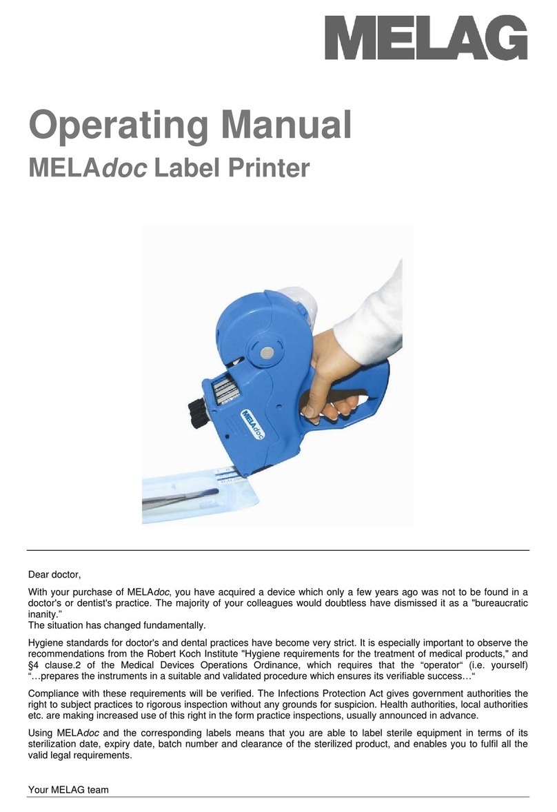 MELAG MELAdoc User manual