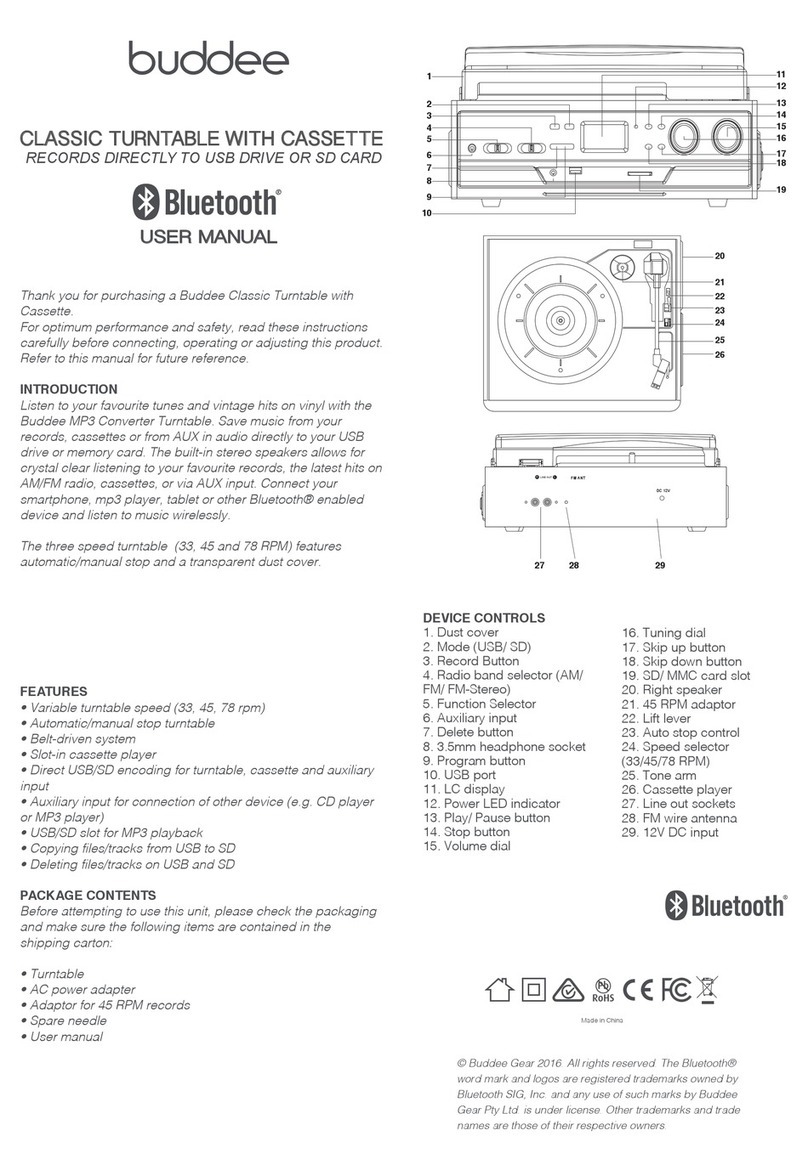 BUDDEE BD903208-BK user manual