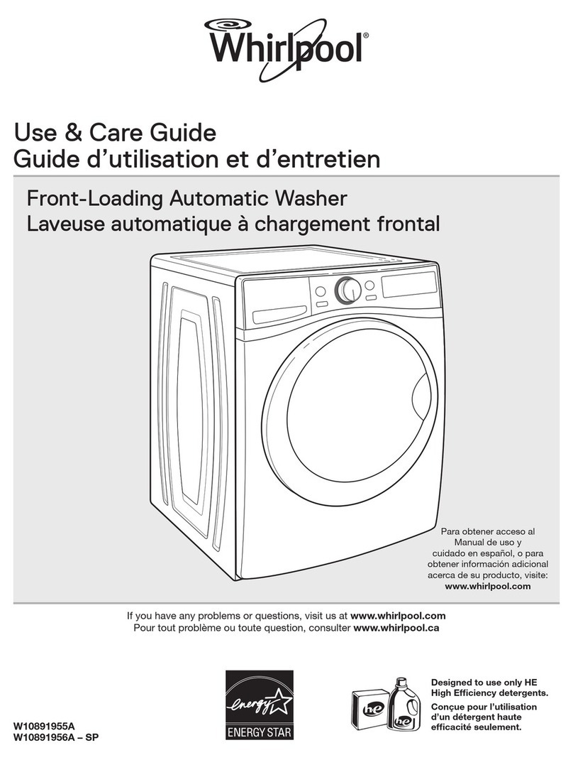 Whirlpool WFW9290FC Use & care guide