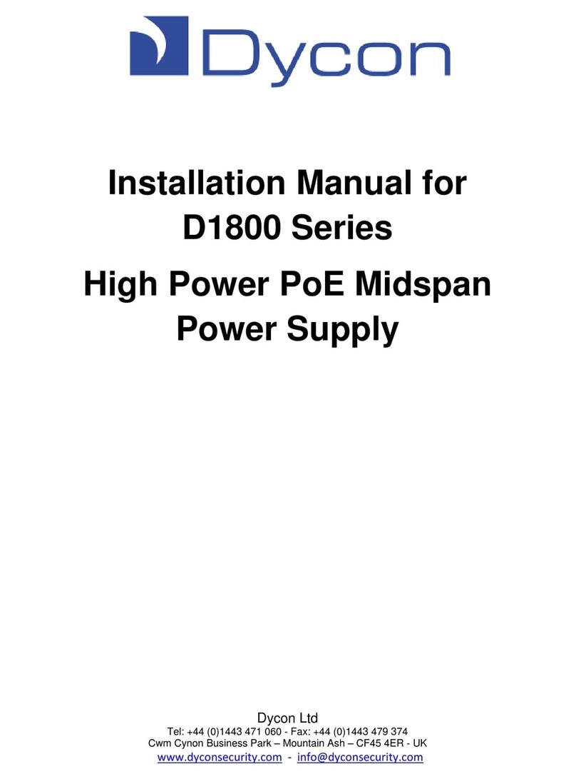 Dycon d1800 Series User manual