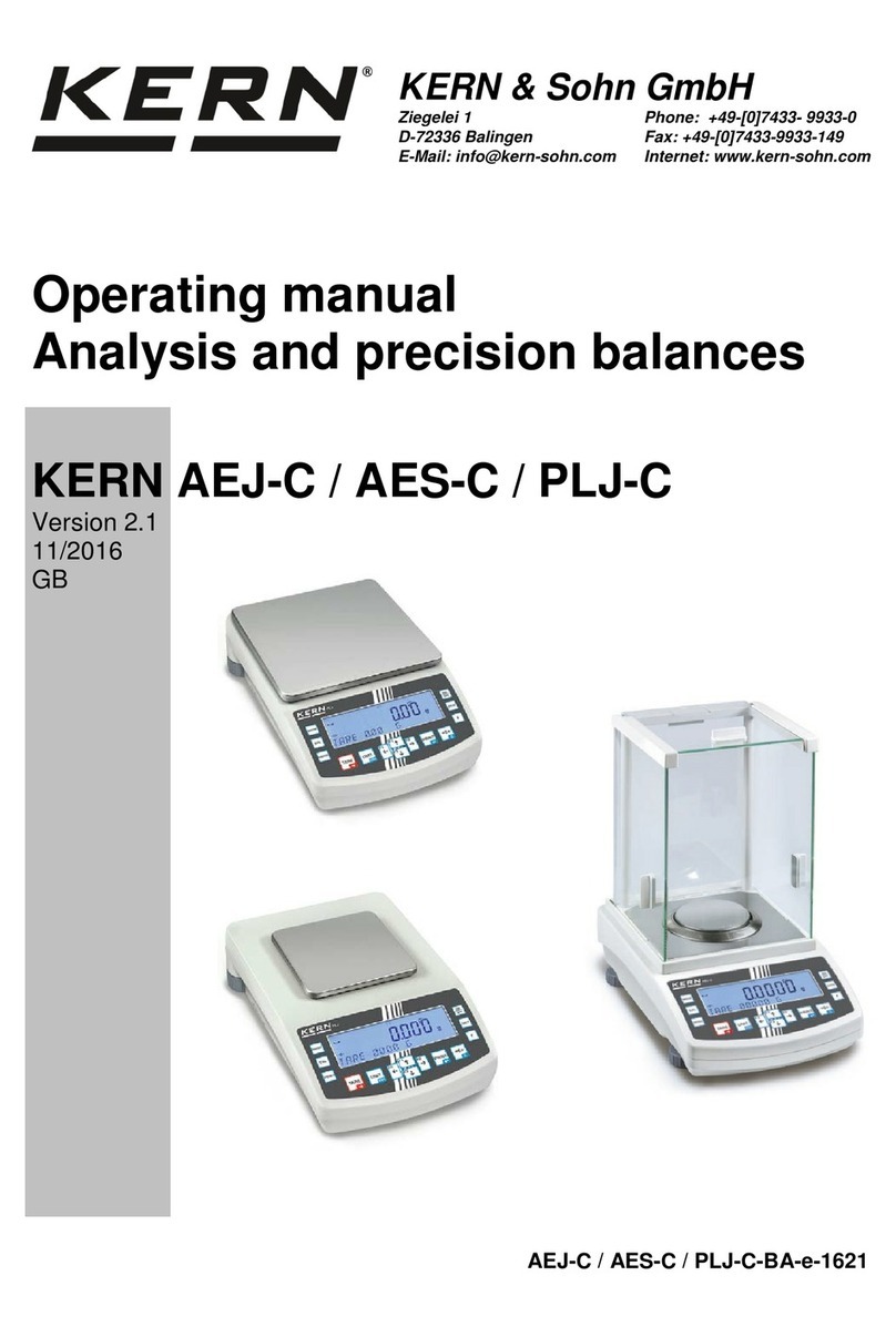 KERN AEJ-C User manual