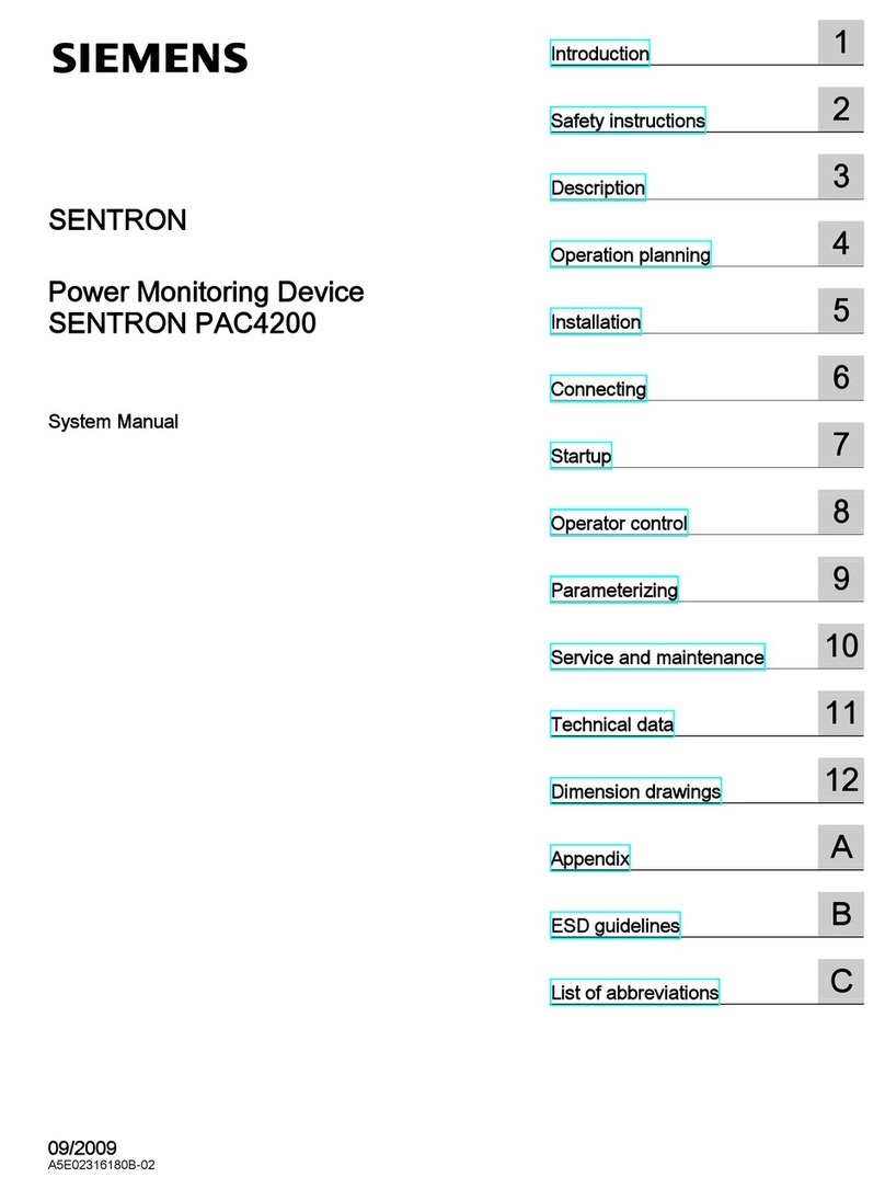 SENTRON PAC4200 manual
