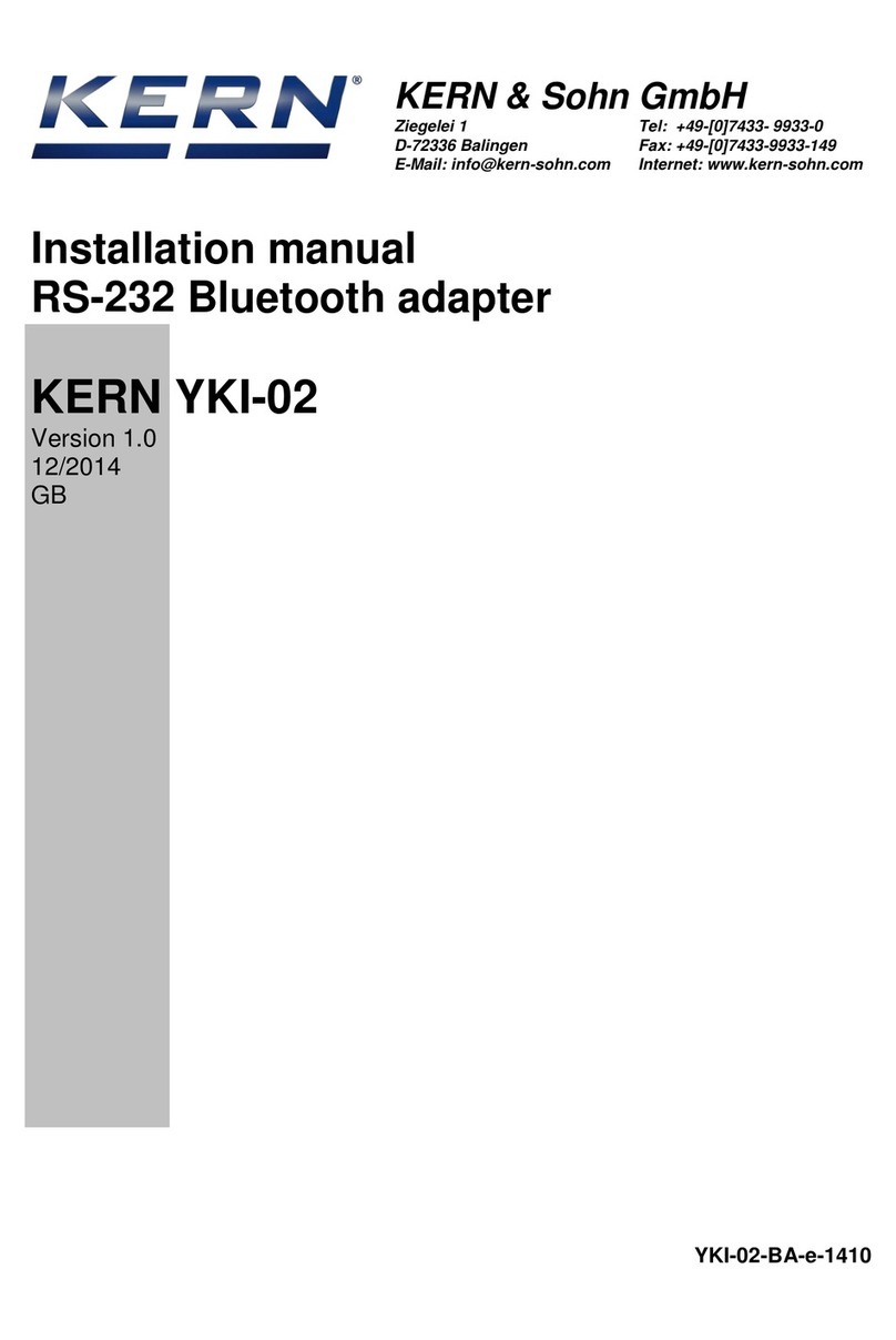 KERN RS-232 User manual