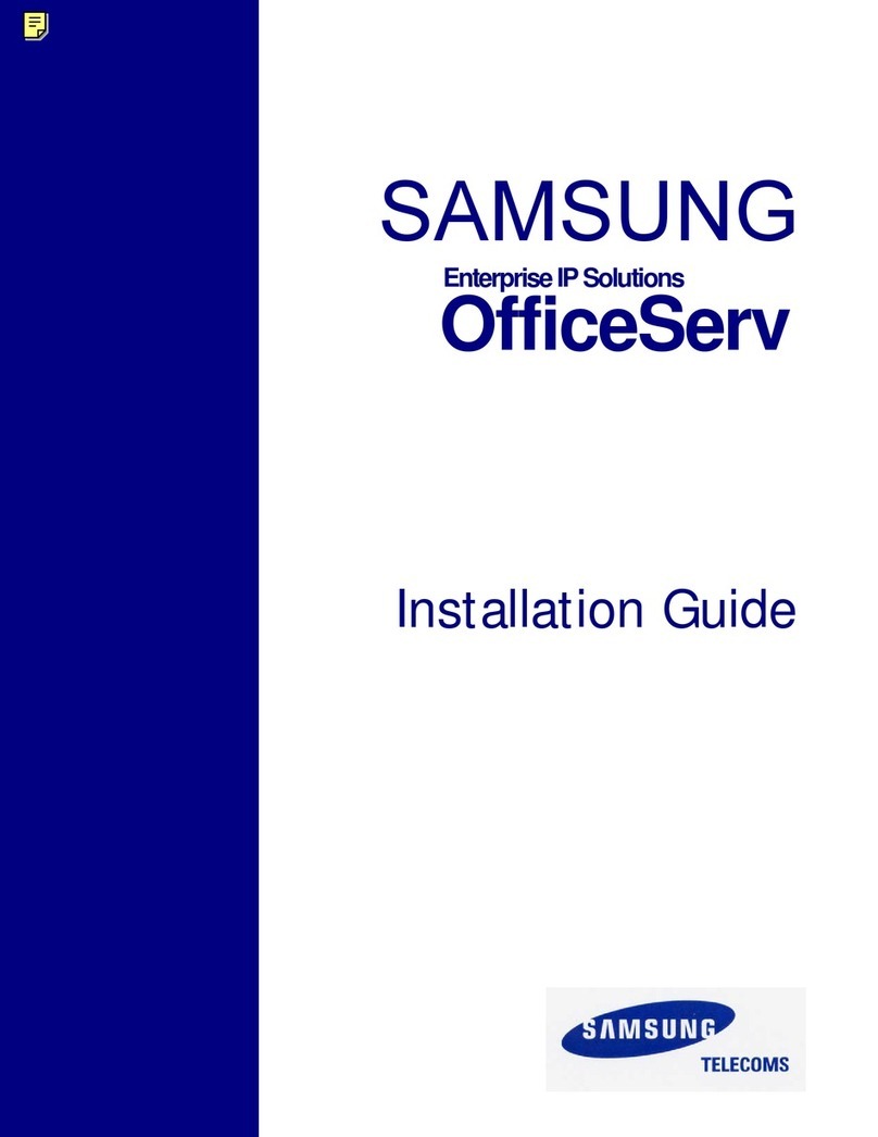 Samsung OfficeServ500 User manual Samsung OfficeServ500 User manual