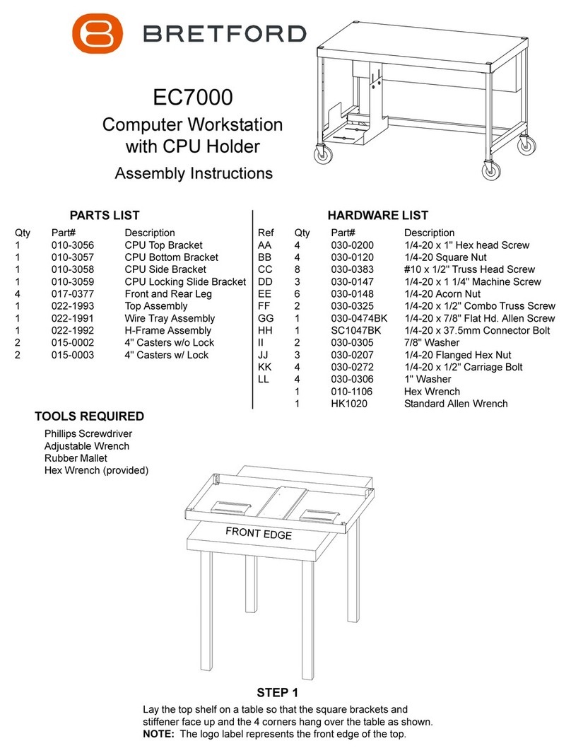 Bretford ec7000 User manual Bretford ec7000 User manual
