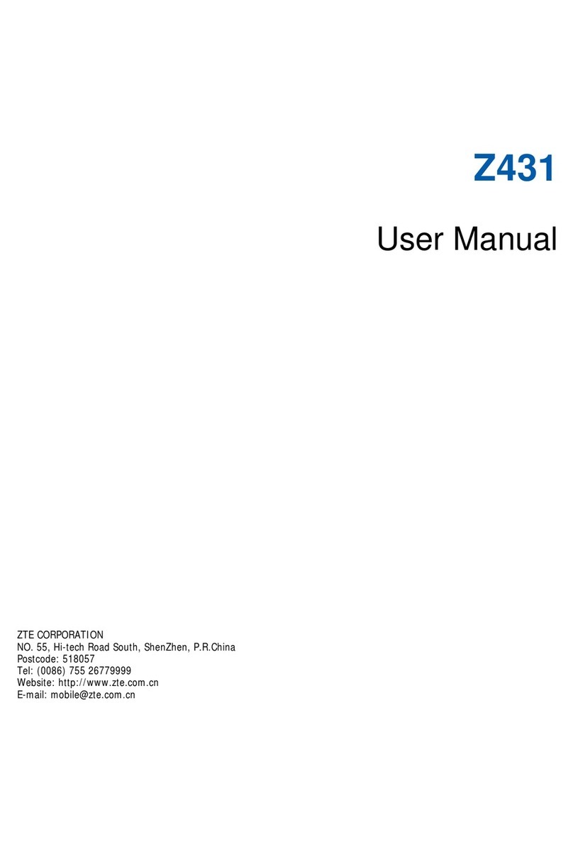 Zte Z431 User manual