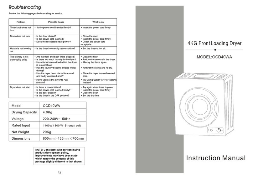 Omega OCD40WA User manual