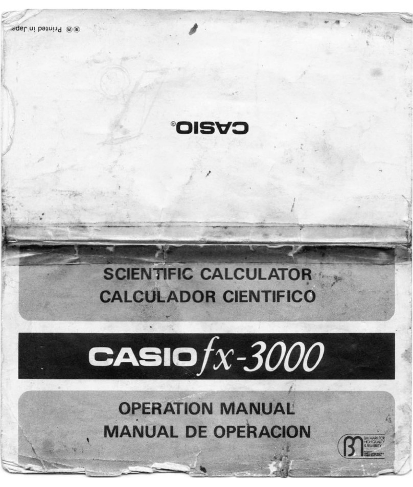 Casio fx-3000 User manual Casio fx-3000 User manual